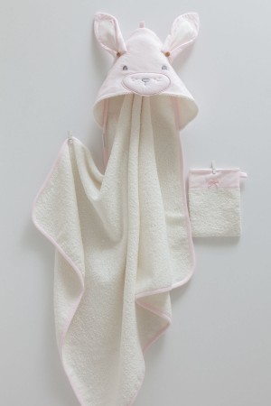 Kız Bebek Banyo Havlusu Bebek Kesesi Hediye!