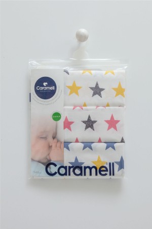 Caramell Çok Amaçlı 3’lü 80*90 Dokuma Bebek Battaniyesi