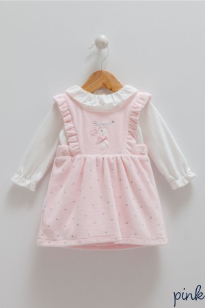 Caramell Pembe Renk Bebek Elbisesi - Şıklığın ve Neşenin Buluştuğu An