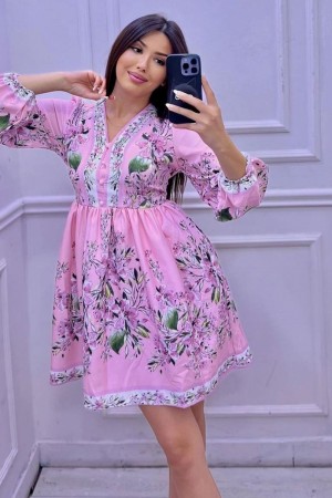 Jennyfer Garment Pembe Atlas Kumaş Elbise – Romantik Şıklığın Zarif Temsilcisi